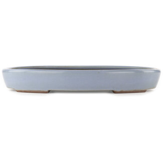 Yamaaki 465 mm oval blue bonsai pot by Yamaaki, Tokoname, Japan