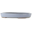 Oval blue bonsai pot by Yamaaki - 465 x 335 x 60 mm