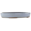 Oval blue bonsai pot by Yamaaki - 465 x 335 x 60 mm