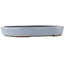 Pot à bonsaï ovale bleu de Yamaaki - 465 x 335 x 60 mm