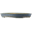 Oval blue bonsai pot by Hattori - 490 x 360 x 55 mm