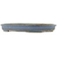 Oval blue bonsai pot by Hattori - 490 x 360 x 55 mm