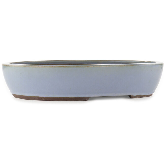 Ovale blauwe bonsai pot van Yamaaki - 425 x 350 x 80 mm
