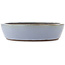 Oval blue bonsai pot by Yamaaki - 425 x 350 x 80 mm