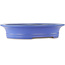 Oval blue bonsai pot by Reiho - 435 x 360 x 85 mm