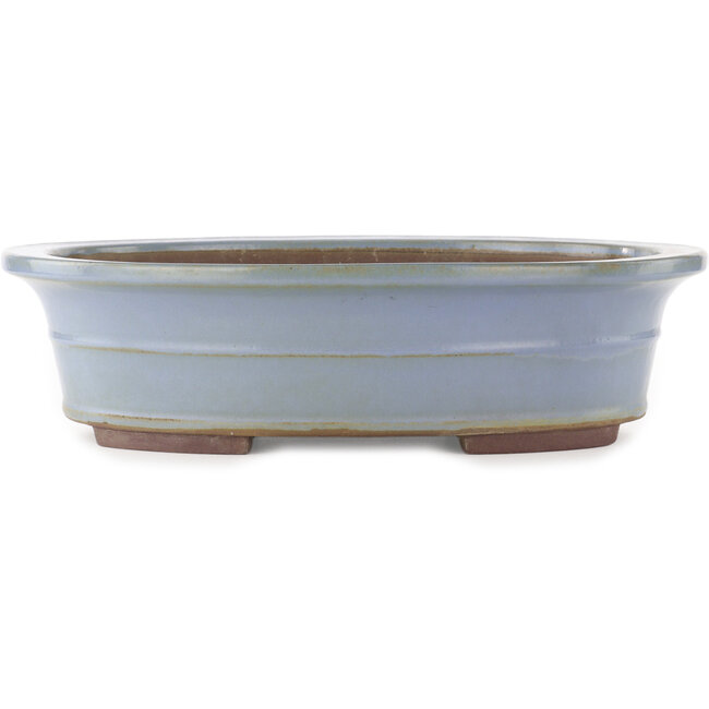 Vaso bonsai ovale blu di Yamaaki - 450 x 360 x 120 mm