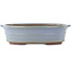 Pot à bonsaï ovale bleu de Yamaaki - 450 x 360 x 120 mm