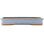 Rectangular blue bonsai pot by Shuhou - 425 x 290 x 55 mm