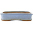 Rectangular blue bonsai pot by Shuhou - 425 x 290 x 55 mm