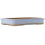 Rectangular blue bonsai pot by Shuhou - 425 x 290 x 55 mm