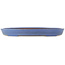 Oval blue bonsai pot by Reiho - 460 x 300 x 50 mm