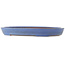 Maceta ovalada azul para bonsái de Reiho - 460 x 300 x 50 mm