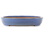 Oval blue bonsai pot by Reiho - 460 x 300 x 50 mm