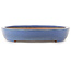 Pot à bonsaï ovale bleu de Reiho - 460 x 300 x 50 mm