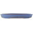 Oval blue bonsai pot by Reiho - 460 x 300 x 50 mm