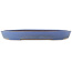 Pot à bonsaï ovale bleu de Reiho - 460 x 300 x 50 mm