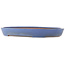 Oval blue bonsai pot by Reiho - 460 x 300 x 50 mm