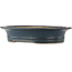 Oval blue bonsai pot by Reiho - 505 x 410 x 100 mm