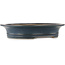 Oval blue bonsai pot by Reiho - 505 x 410 x 100 mm