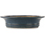 Oval blue bonsai pot by Reiho - 505 x 410 x 100 mm