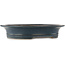 Oval blue bonsai pot by Reiho - 505 x 410 x 100 mm