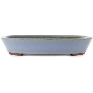  Yamaaki Maceta para bonsái redonda de color azul de 330 mm de Yamaaki, Tokoname, Japón