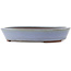 Round blue bonsai pot by Yamaaki - 330 x 330 x 60 mm