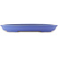 Oval blue bonsai pot by Reiho - 460 x 330 x 50 mm