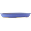 Pot à bonsaï ovale bleu de Reiho - 460 x 330 x 50 mm