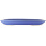 Pot à bonsaï ovale bleu de Reiho - 460 x 330 x 50 mm
