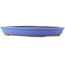 Oval blue bonsai pot by Reiho - 460 x 330 x 50 mm