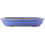 Pot à bonsaï ovale bleu de Reiho - 460 x 330 x 50 mm