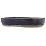 Oval blue bonsai pot by Shuhou - 425 x 330 x 75 mm