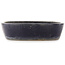 Oval blue bonsai pot by Shuhou - 425 x 330 x 75 mm