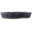 Oval blue bonsai pot by Shuhou - 425 x 330 x 75 mm