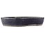 Ovale blauwe bonsai pot van Shuhou - 425 x 330 x 75 mm