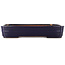 Rectangular blue bonsai pot by Yamafusa - 380 x 280 x 70 mm