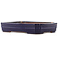 Pot à bonsaï rectangulaire bleu de Yamafusa - 380 x 280 x 70 mm