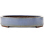 Oval blue bonsai pot by Yamaaki - 405 x 280 x 60 mm