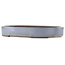 Pot à bonsaï ovale bleu de Yamaaki - 405 x 280 x 60 mm