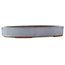 Pot à bonsaï ovale bleu de Yamaaki - 405 x 280 x 60 mm