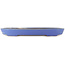 Pot à bonsaï ovale bleu de Reiho - 410 x 285 x 40 mm