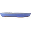 Oval blue bonsai pot by Reiho - 410 x 285 x 40 mm