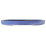 Ovale blauwe bonsai pot van Reiho - 410 x 285 x 40 mm