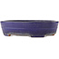 Oval blue bonsai pot by Yamafusa - 350 x 270 x 85 mm