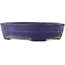 Oval blue bonsai pot by Yamafusa - 350 x 270 x 85 mm