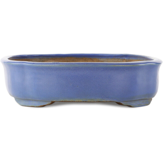 Pot à bonsaï bleu Mokko de Shuhou - 350 x 265 x 70 mm