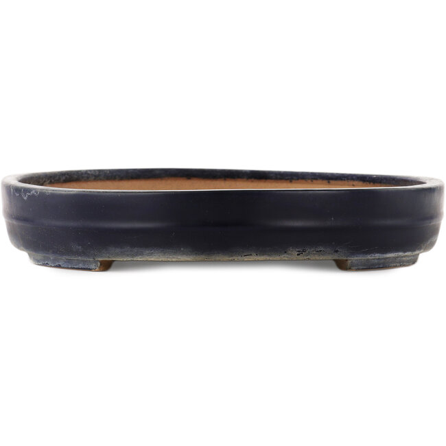 Maceta ovalada azul para bonsái de Yamafusa - 475 x 355 x 60 mm