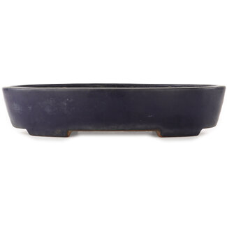  Yamafusa - Takehiko Koie Pot à bonsaï ovale bleu de 405 mm par Yamafusa, Tokoname, Japon