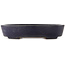 Pot à bonsaï ovale bleu de Yamafusa - 405 x 310 x 85 mm